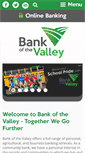 Mobile Screenshot of bankofthevalley.com